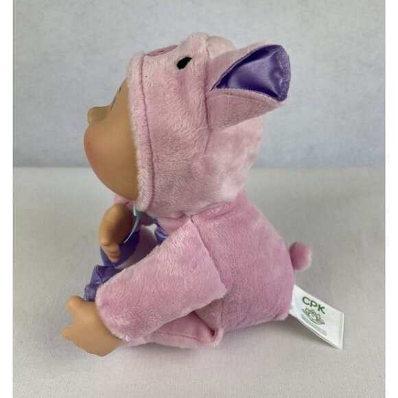 Cabbage Patch Kids Cuties 10" Doll Pink Pig Barnyard Thumb Sucker Plush Outfit B - Picture 4 of 10